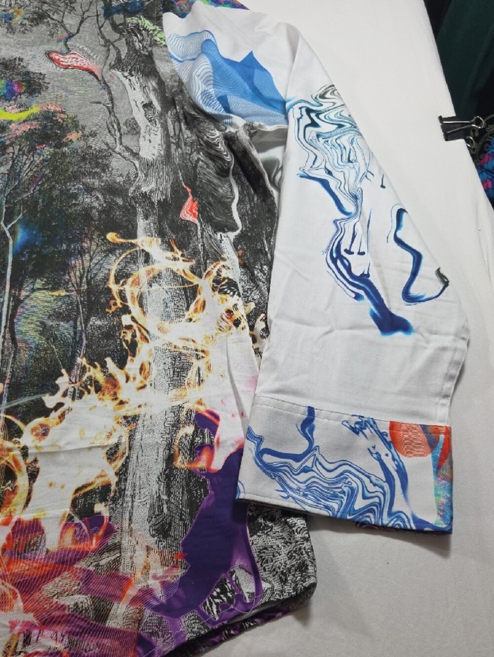 Robert Graham IMPAIRED VISION Shirt Embroidered Flip Cuff Men’s 4XL Multicolor - Picture 11 of 12